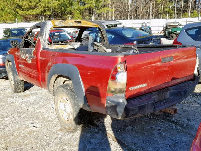 5TEPX42N29Z605354 - 2009 TOYOTA TACOMA RED photo 3