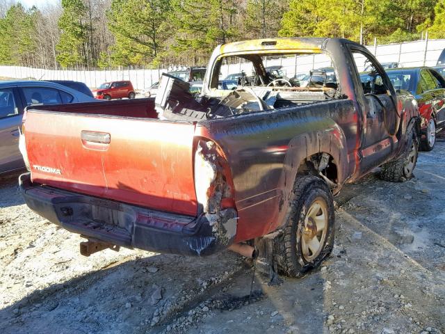 5TEPX42N29Z605354 - 2009 TOYOTA TACOMA RED photo 4