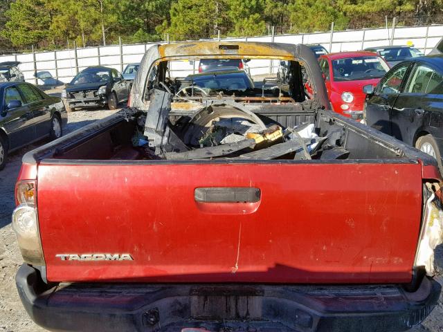 5TEPX42N29Z605354 - 2009 TOYOTA TACOMA RED photo 6