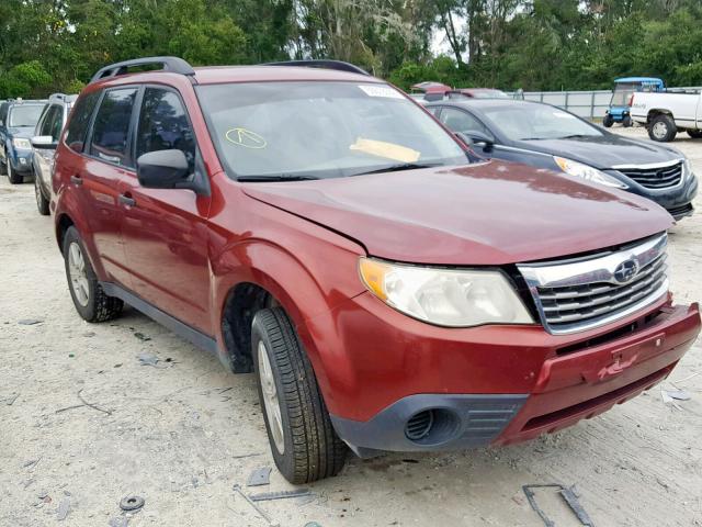 JF2SH6BC6AH768677 - 2010 SUBARU FORESTER X BURGUNDY photo 1