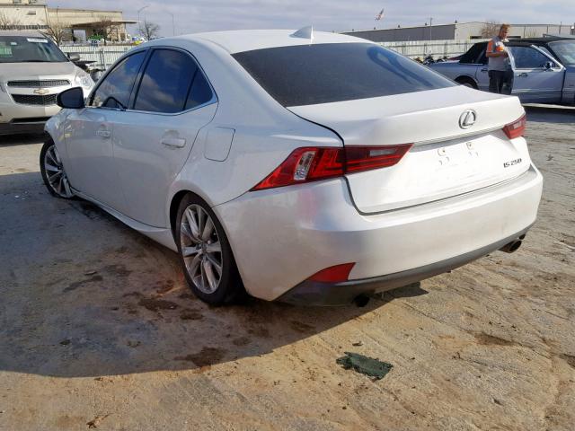 JTHBF1D20E5005135 - 2014 LEXUS IS 250 WHITE photo 3