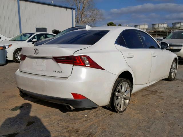 JTHBF1D20E5005135 - 2014 LEXUS IS 250 WHITE photo 4