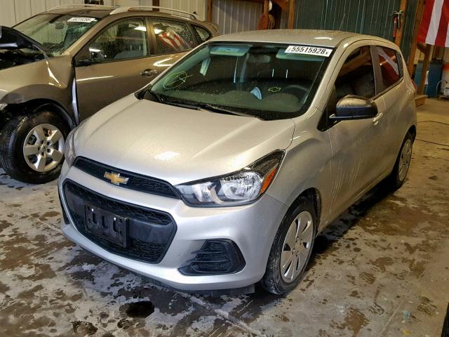 KL8CB6SAXHC729044 - 2017 CHEVROLET SPARK LS SILVER photo 2