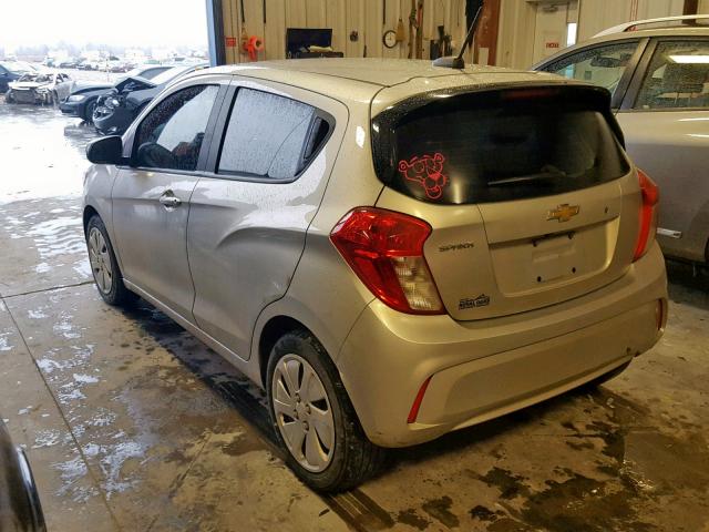 KL8CB6SAXHC729044 - 2017 CHEVROLET SPARK LS SILVER photo 3