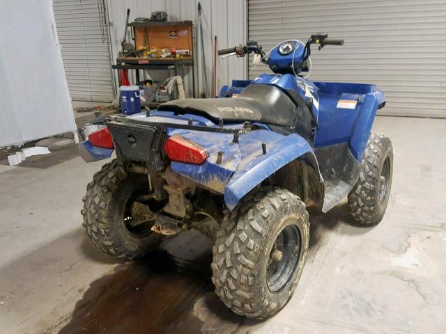 4XAMH46A2EA101096 - 2014 POLARIS SPORTSMAN BLUE photo 4