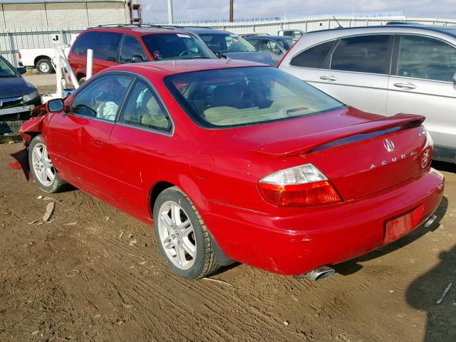 19UYA42623A006388 - 2003 ACURA 3.2CL TYPE RED photo 3