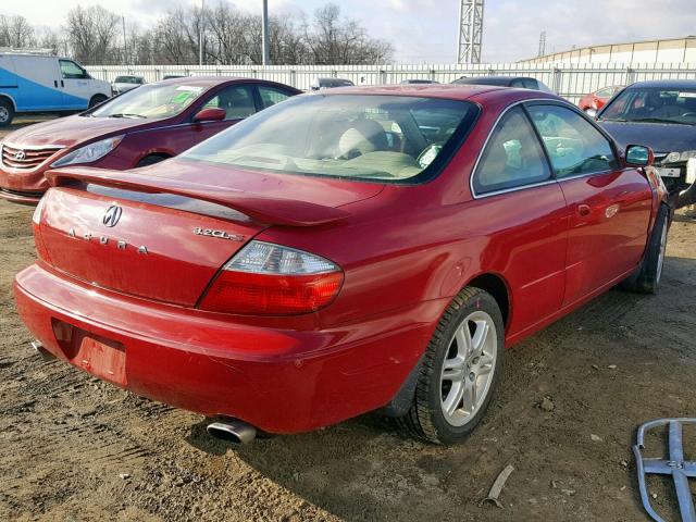 19UYA42623A006388 - 2003 ACURA 3.2CL TYPE RED photo 4