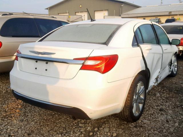 1C3CCBBBXCN180694 - 2012 CHRYSLER 200 TOURIN WHITE photo 4