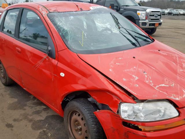 KL1TD66606B679580 - 2006 CHEVROLET AVEO BASE Qırmızı foto 9