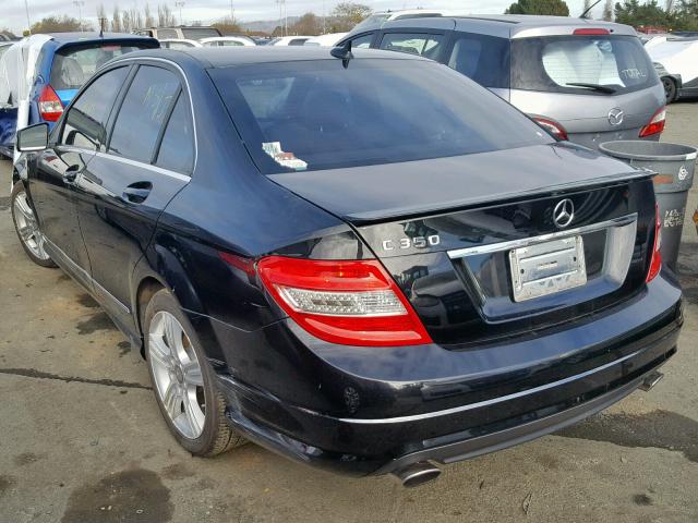 WDDGF5GB3BR144888 - 2011 MERCEDES-BENZ C 350 BLACK photo 3