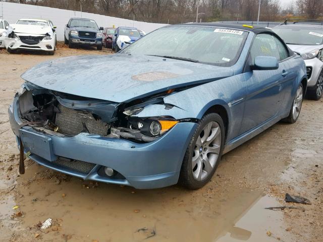 WBAEK73484B320939 - 2004 BMW 645 CI AUT BLUE photo 2