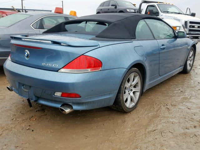 WBAEK73484B320939 - 2004 BMW 645 CI AUT BLUE photo 4