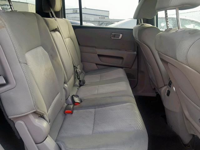 5FNYF4H27EB057514 - 2014 HONDA PILOT LX SILVER photo 6