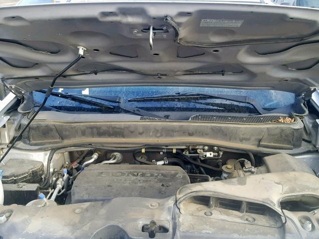 5FNYF4H27EB057514 - 2014 HONDA PILOT LX SILVER photo 7