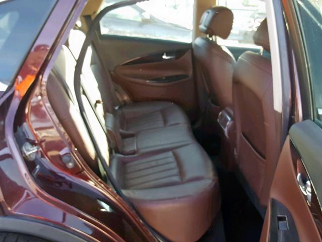 JN1AJ0HR1BM851002 - 2011 INFINITI EX35 BASE MAROON photo 6