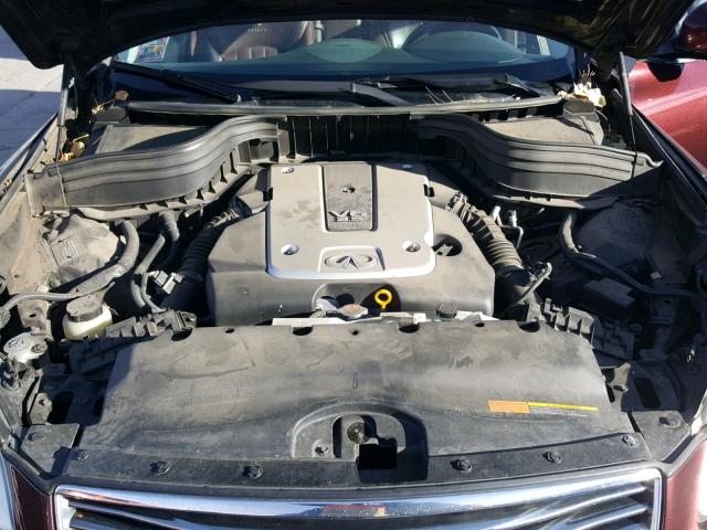 JN1AJ0HR1BM851002 - 2011 INFINITI EX35 BASE MAROON photo 7