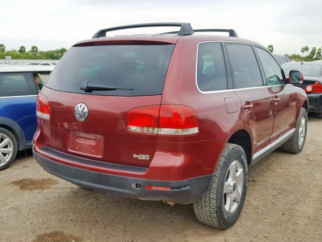 WVGBC67L64D013560 - 2004 VOLKSWAGEN TOUAREG 3. RED photo 4