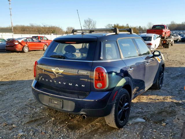 WMWZB3C57DWR35588 - 2013 MINI COOPER COU BLUE photo 4