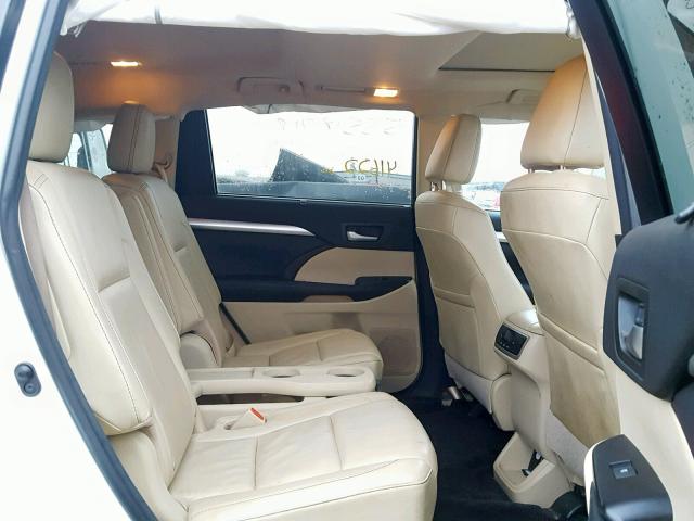 5TDJKRFH5GS300012 - 2016 TOYOTA HIGHLANDER Սպիտակ լուսանկար 6