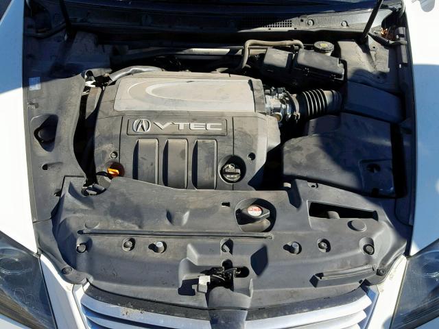 JH4KB16547C004071 - 2007 ACURA RL WHITE photo 7