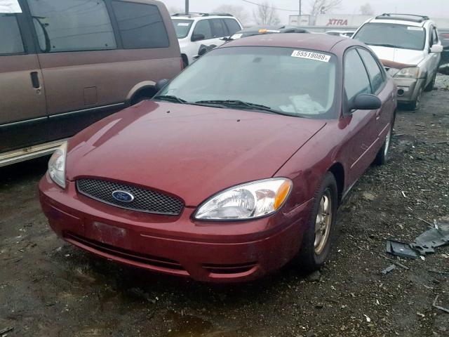 1FAFP55254G199515 - 2004 FORD TAURUS SES RED photo 2