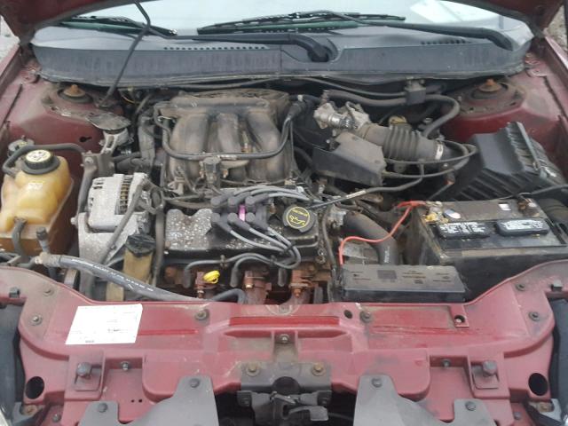 1FAFP55254G199515 - 2004 FORD TAURUS SES RED photo 7