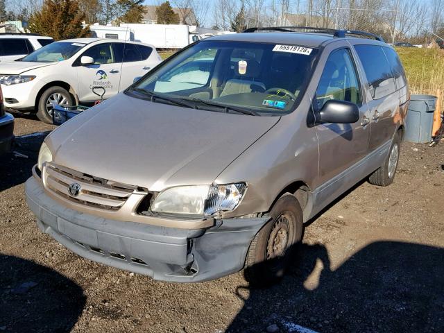 4T3ZF13CX3U518912 - 2003 TOYOTA SIENNA LE GRAY photo 2