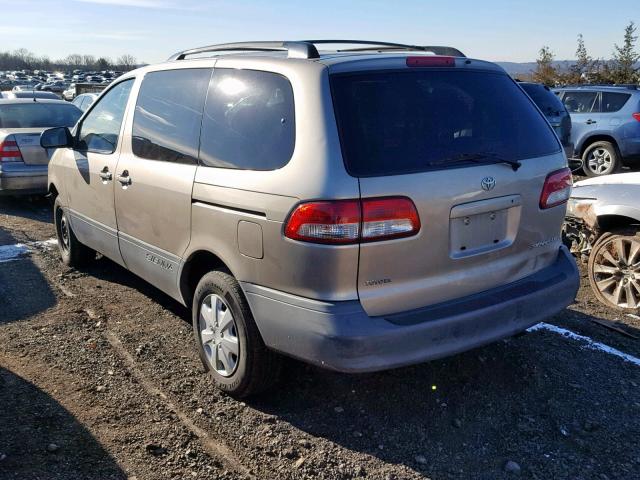 4T3ZF13CX3U518912 - 2003 TOYOTA SIENNA LE GRAY photo 3