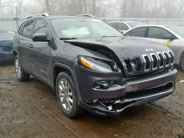 1C4PJMDB3EW233910 - 2014 JEEP CHEROKEE L GRAY photo 1