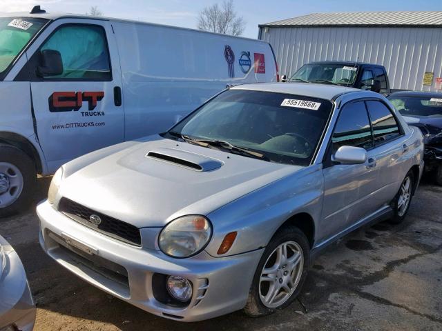 JF1GD29652G523102 - 2002 SUBARU IMPREZA WR SILVER photo 2