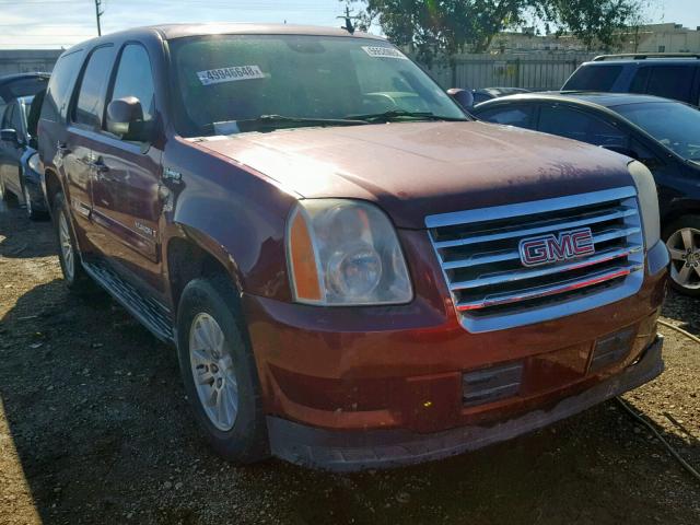 1GKFC13558R212502 - 2008 GMC YUKON HYBR RED photo 1