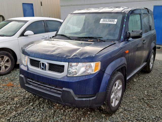 5J6YH2H76AL004833 - 2010 HONDA ELEMENT EX BLUE photo 2