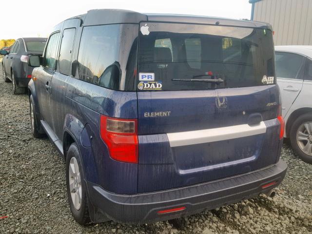 5J6YH2H76AL004833 - 2010 HONDA ELEMENT EX BLUE photo 3