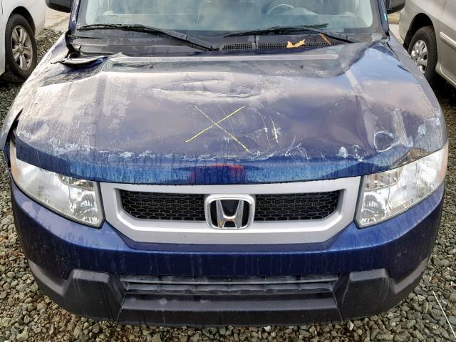 5J6YH2H76AL004833 - 2010 HONDA ELEMENT EX BLUE photo 7