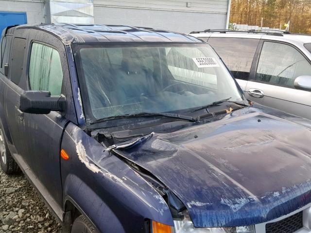 5J6YH2H76AL004833 - 2010 HONDA ELEMENT EX BLUE photo 9