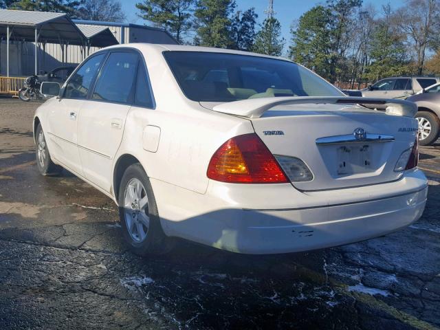 4T1BF28B11U153887 - 2001 TOYOTA AVALON XL WHITE photo 3