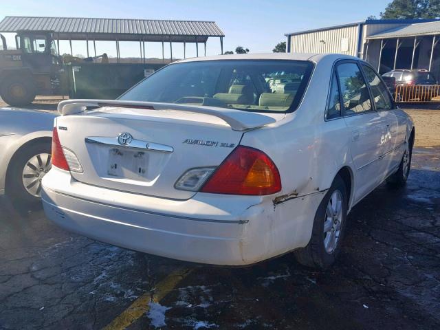 4T1BF28B11U153887 - 2001 TOYOTA AVALON XL WHITE photo 4