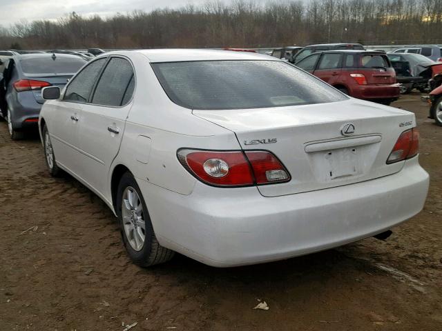 JTHBA30G440020244 - 2004 LEXUS ES 330 WHITE photo 3