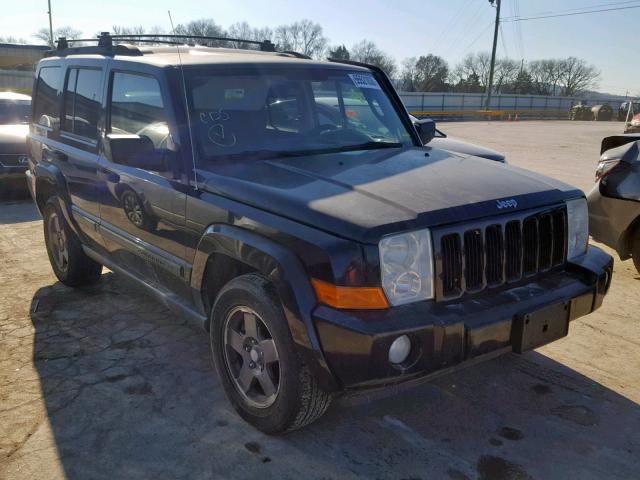 1J8HG48K56C156465 - 2006 JEEP COMMANDER BLACK photo 1