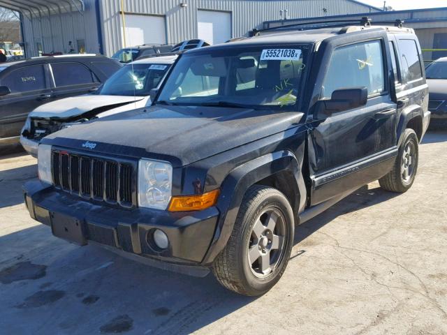 1J8HG48K56C156465 - 2006 JEEP COMMANDER BLACK photo 2