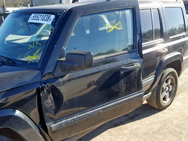 1J8HG48K56C156465 - 2006 JEEP COMMANDER BLACK photo 9