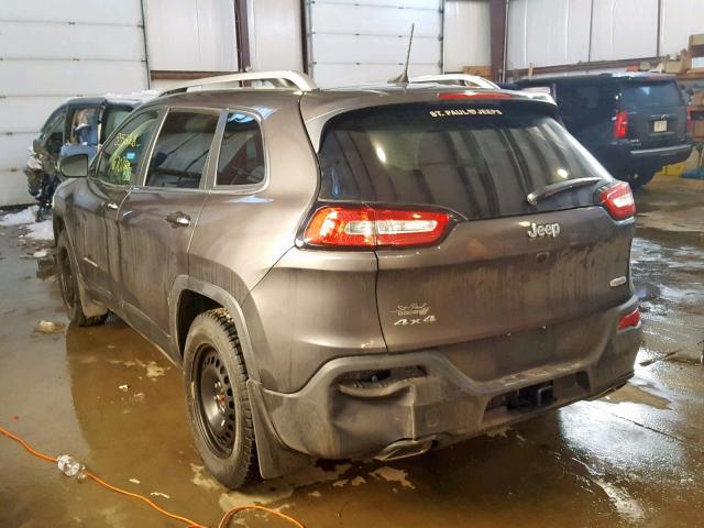 1C4PJMCX3JD569785 - 2018 JEEP CHEROKEE L GRAY photo 3