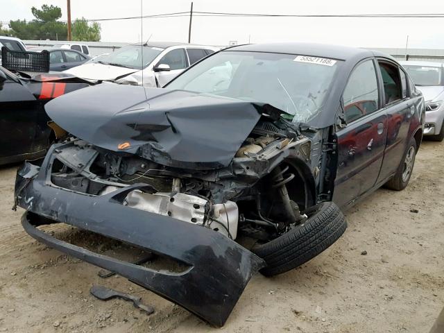 1G8AF52F45Z154578 - 2005 SATURN ION LEVEL BLACK photo 2