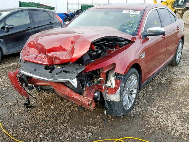 1FAHP2F80GG101702 - 2016 FORD TAURUS LIM BURGUNDY photo 2