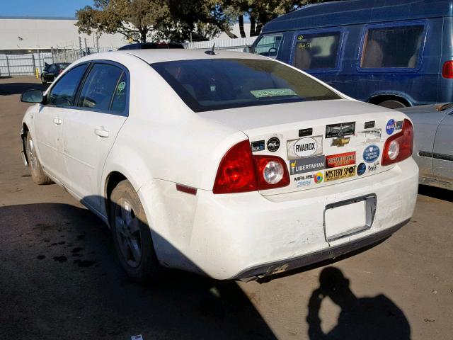 1G1ZG57BX8F231836 - 2008 CHEVROLET MALIBU LS WHITE photo 3