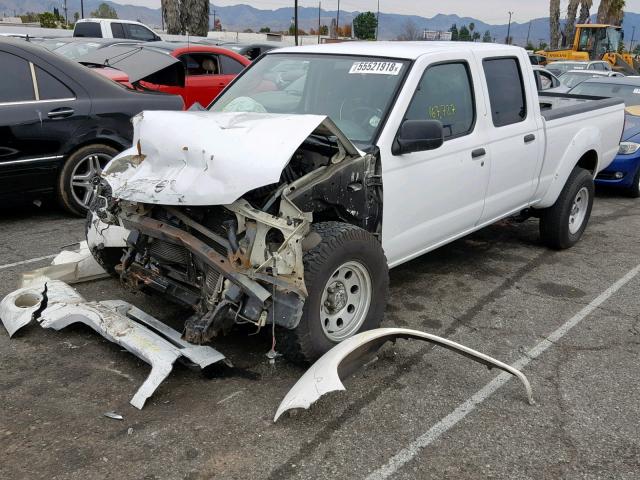 1N6ED29X74C408406 - 2004 NISSAN FRONTIER C WHITE photo 2