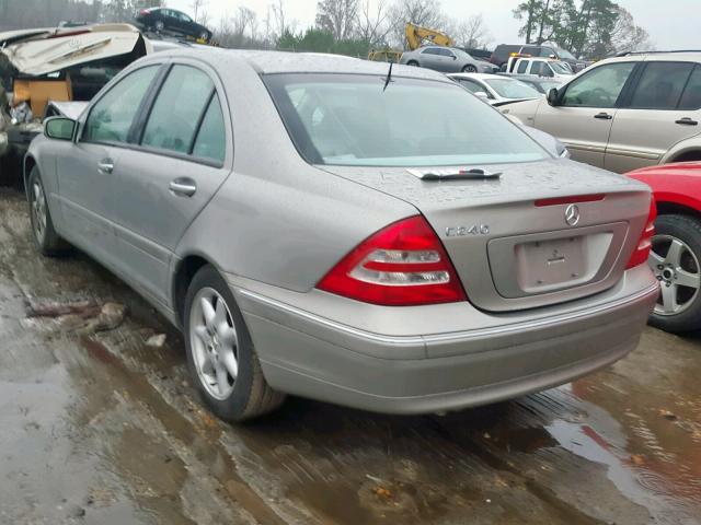 WDBRF61J53A416350 - 2003 MERCEDES-BENZ C 240 BEIGE photo 3