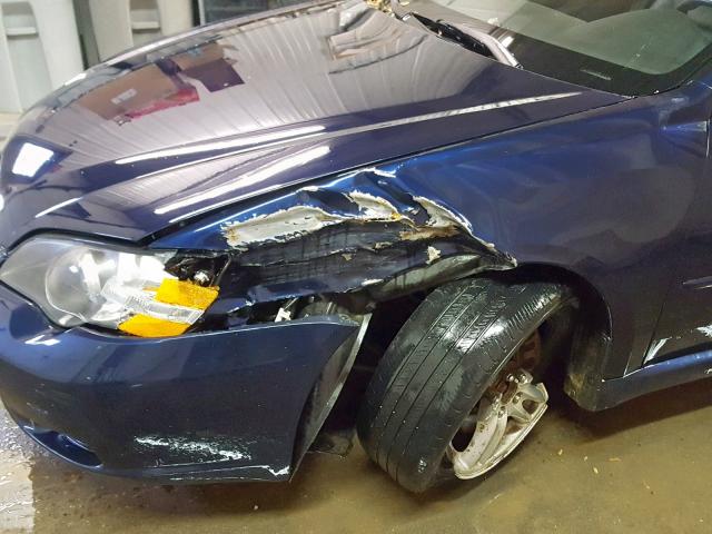 4S3BL626257202969 - 2005 SUBARU LEGACY 2.5 BLUE photo 9