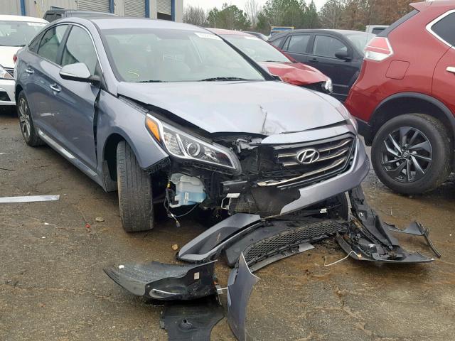 5NPE34AF0GH312825 - 2016 HYUNDAI SONATA SPO GRAY photo 1