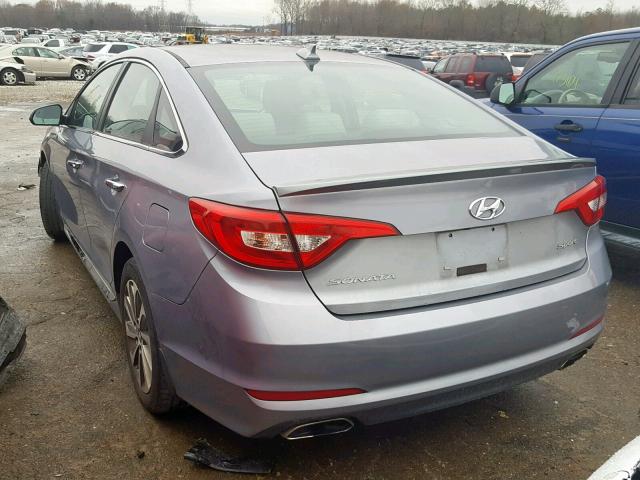 5NPE34AF0GH312825 - 2016 HYUNDAI SONATA SPO GRAY photo 3